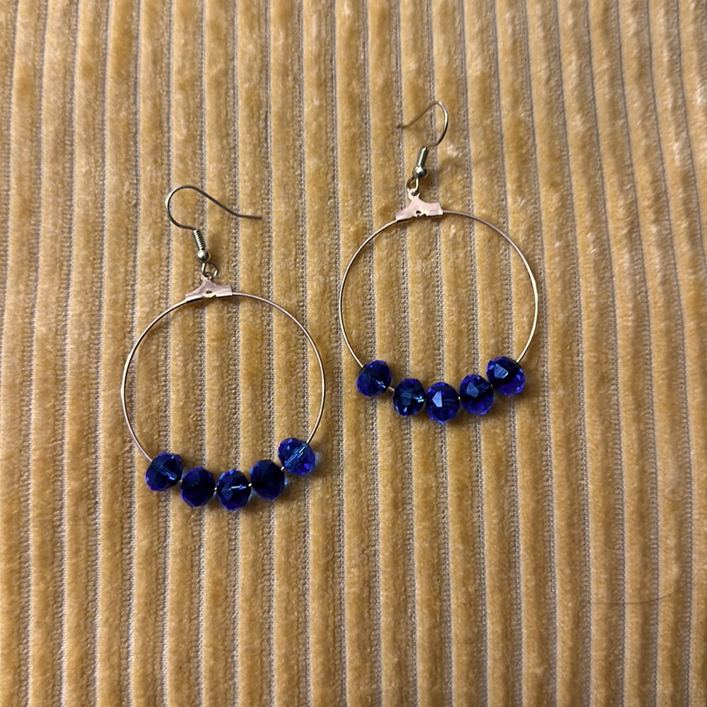 Gold hoop earrings